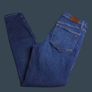 Madewell Womens High-Rise Skinny Jeans 10" Inseam 27 Medium Wash Stretch